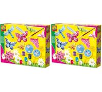 SES Creative - Set de Pintura y Montaje de Mariposa con Brillantina, Multicolor (01131) (Paquete de 2)