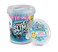 SES Creative - Shake it Slime - Happy Explosion - Slime Azul, Perlas y Fideos - Mix it Cup