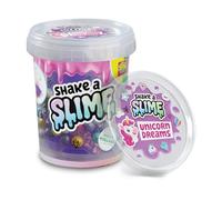 SES Creative - Shake it Slime - Unicorn Dreams - Slime Violet, Perlas y Fideos - Mix it Cup