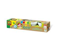 SES SES-24926 Set de Cuatro Pinturas para Dedos ecológicas para niños, Multicolor, 4 Unidad (Paquete de 1) (24926)
