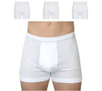 SES Feinripp - Calzoncillos para hombre (3 unidades, 100% algodón, tallas S - 4XL), color blanco, Blanco, S