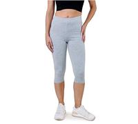SES Leggings Capri para mujer de algodón 38-58/opacos capri para mujer, mallas capri elásticas, 3/4 de largo, algodón, con ajuste perfecto