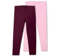 SES Leggings infantiles para niña 104/110-140/146, 2 unidades, de algodón, suaves y cómodos, leggings para niñas/niñas, ideales para jugar y para el día a día, elegantes leggings para niños,