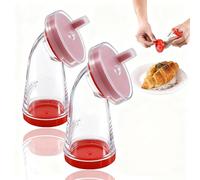 Sesame Seed Grinder - Manual Sesame Mill for Fresh Flavor, Flaxseed Grinder, Easy Twist for Rice, Salads, Noodles & Stir-Fries, Compact 4.5 in, Plastic Body & Stainless-Steel Core(2pcs)