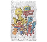 Sesame Street 123 Sesame Street Manta Supersuave con Tacto Sedoso, 91 x 147 cm