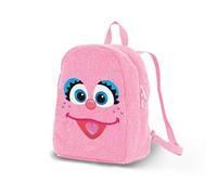 Sesame Street Abby Cadabby Face - Mochila de felpa, rosa, 22 x 27 cm, capacidad 7 L