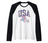 Sesame Street Abby Cadabby USA Soccer Camiseta Manga Raglan