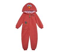 Sesame Street Acogedor mono de sherpa con cremallera para disfraz de cosplay de recién nacido a niño pequeño (recién nacido - 4T), Elmo, rojo, 24 meses