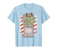 Sesame Street Bah Humbug Christmas Oscar Comic Camiseta