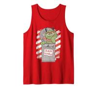 Sesame Street Bah Humbug Christmas Oscar Comic Camiseta sin Mangas