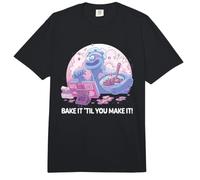Sesame Street Bake It Til You Make It Cookie Monster Comfort Colors Adult Heavyweight T-Shirt