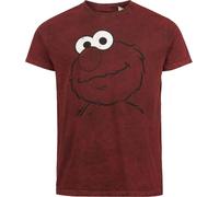 Sesame Street Barrio Sesamo Elmo Charmy Hombre Camiseta Rojo M 100% algodón Regular