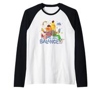 Sesame Street Bert and Ernie All About Balance Camiseta Manga Raglan