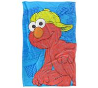 Sesame Street Big Elmo On The Street - Manta suave con tacto sedoso, 91 x 147 cm
