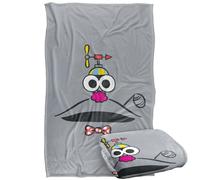 Sesame Street Big Face Sam The Robot Manta súper Suave con Tacto Sedoso - 91 x 147 cm