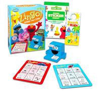 Sesame Street Bingo para niños: paquete con juegos de bingo Zingo Sesame Street con Elmo, monstruo de cocina más con tablero de juego magnético, piezas de juego, más | Juego de bingo para niños