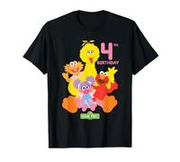 Sesame Street Birthday Crew Elmo and Friends 4th Birthday Camiseta