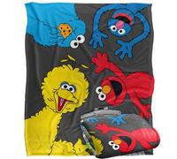 Sesame Street Blanket, 152 x 127 cm Characters All Around Silky Touch Super Soft Throw Blanket