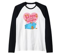 Sesame Street Cookie Monster Batch Made in Heaven Camiseta Manga Raglan