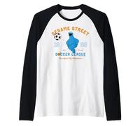 Sesame Street Cookie Monster Football Team New Classic York Camiseta Manga Raglan