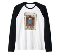 Sesame Street Cookie Monster Great Cookie Thief Camiseta Manga Raglan