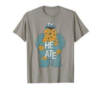 Sesame Street Cookie Monster He Ate Belly Camiseta