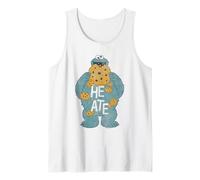 Sesame Street Cookie Monster He Ate Belly Camiseta sin Mangas