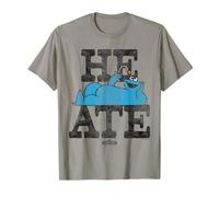 Sesame Street Cookie Monster Lie Down He Ate Camiseta