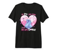 Sesame Street Cookie Monster Me Love You More Than Cookie Camiseta Premium