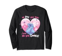 Sesame Street Cookie Monster Me Love You More Than Cookie Manga Larga