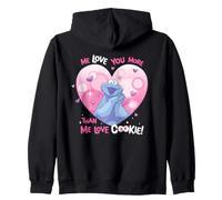 Sesame Street Cookie Monster Me Love You More Than Cookie Sudadera con Capucha