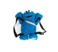 Sesame Street Cookie Monster - Mochila unisex, color azul y negro, azul, 38 cm
