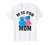 Sesame Street Cookie Monster Mother's Day M Is For Mom Camiseta