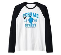 Sesame Street Cookie Monster Soccer Kick Camiseta Manga Raglan