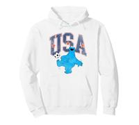 Sesame Street Cookie Monster USA Soccer Sudadera con Capucha