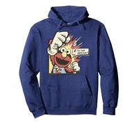 Sesame Street Elmo E o The Rescue, Sesame Street Sudadera con Capucha, Unisex para Adultos, Azul Marino, XXL