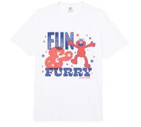 Sesame Street Elmo Fun and Furry Comfort Colors Adult Heavyweight T-Shirt