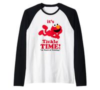 Sesame Street Elmo It's Tickle Time Camiseta Manga Raglan