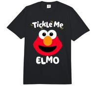Sesame Street Elmo Tickle Me Face Halloween Costume Comfort Colors Adult Heavyweight T-Shirt