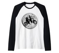 Sesame Street Ernie & Bert Moon Bikers Barrio Sésamo Camiseta Manga Raglan