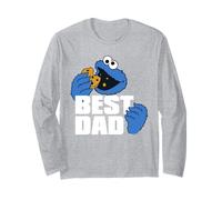 Sesame Street Father's Day Cookie Monster Best Dad Manga Larga