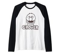 Sesame Street Grover, Barrio Sésamo Camiseta Manga Raglan