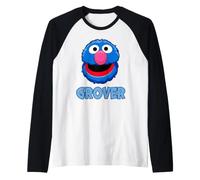 Sesame Street Head Grover Camiseta Manga Raglan
