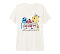 Sesame Street Hooper's Store Cookie Monster, Elmo, Big Bird Camiseta Premium