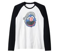 Sesame Street Manga Super Grover Camiseta Manga Raglan