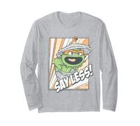 Sesame Street Oscar Say Less Shout Manga Larga