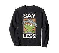 Sesame Street Oscar Say Less Square Sudadera
