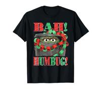 Sesame Street Oscar The Grouch Bah Humbug Christmas Camiseta