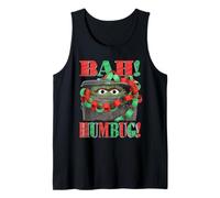 Sesame Street Oscar The Grouch Bah Humbug Christmas Camiseta sin Mangas