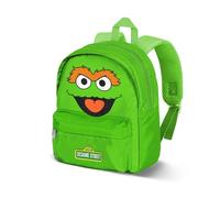 Sesame Street Oscar the Grouch Face-Joy - Mochila preescolar, verde, 22 x 27 cm, capacidad 5 l
